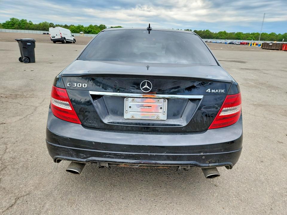 2013 Mercedes-benz VIN WDDGF8AB6DR276654 COPART salvage auction — REAR END, NY - MV-907A SALVAGE CERTIFICATE, sold $1,450 on 2026-07-27 (photo 6)