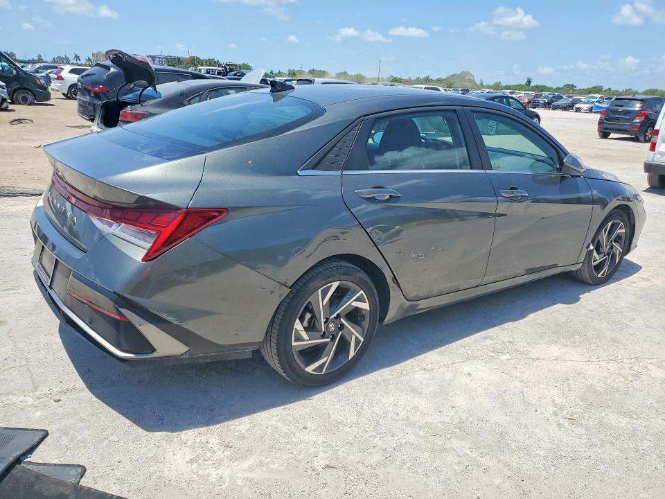 2025 Hyundai Elantra VIN KMHLS4DG0SU938934 COPART salvage auction — FRONT END, Fl - Certificate Of Title, sold $10,500 on 2026-07-07 (photo 3)