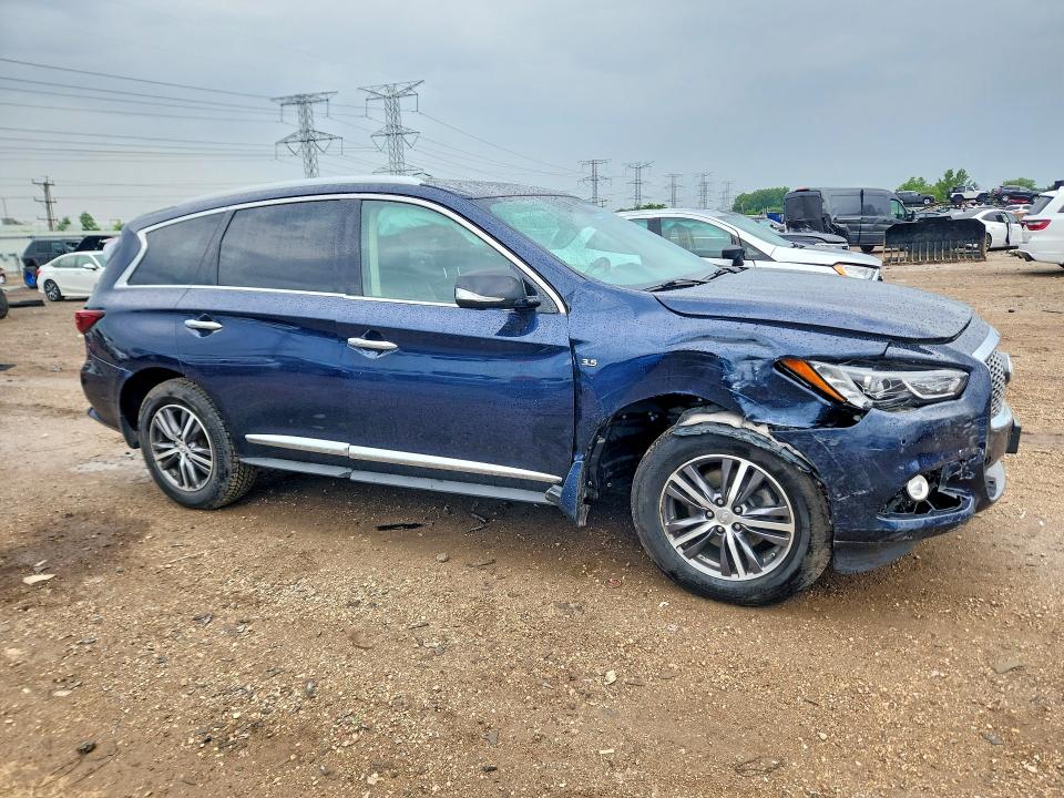 2017 Infiniti Qx60 VIN 5N1DL0MMXHC555131 COPART salvage auction — FRONT END, IL - SALVAGE CERTIFICATE, sold $2,200 on 2026-07-30 (photo 4)