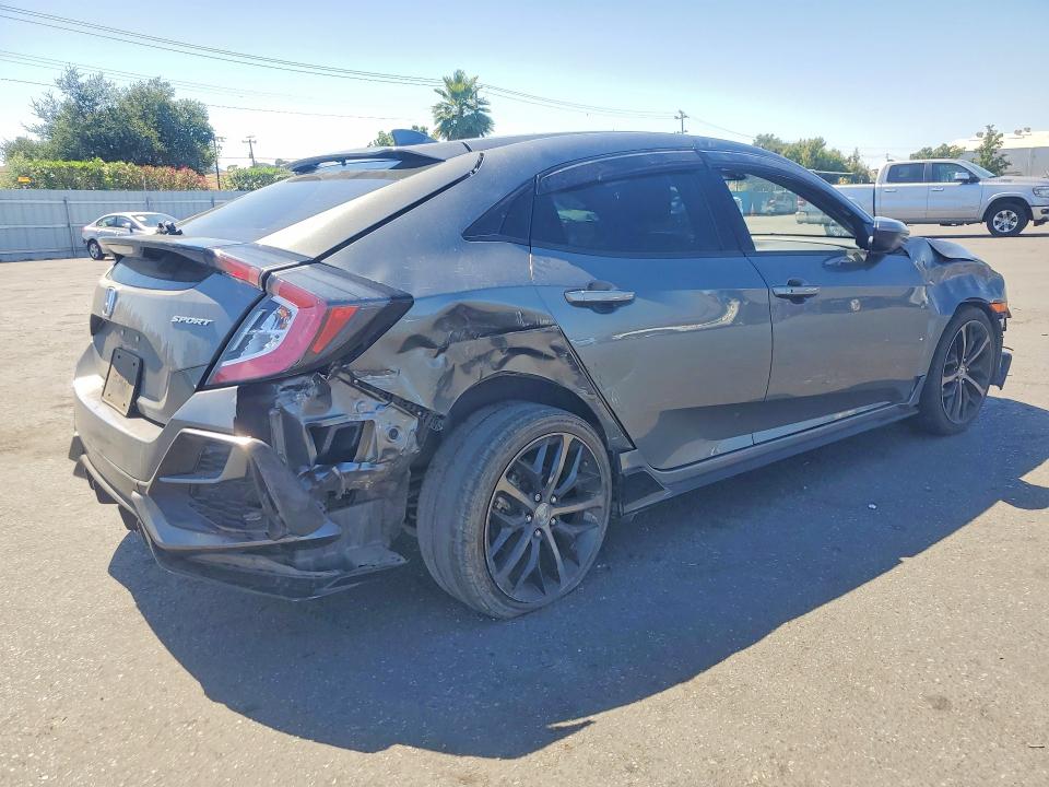 2021 Honda Civic VIN SHHFK7H48MU423516 COPART salvage auction — FRONT END, Ca - Salvage Certificate, sold $60 on 2026-07-30 (photo 3)