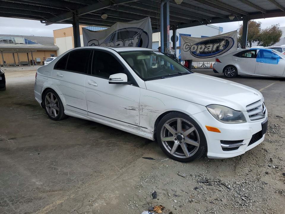 2014 Mercedes-benz C-klasse VIN WDDGF4HB1EG244318 COPART salvage auction — SIDE, Ca - Salvage Certificate, sold $825 on 2026-07-30 (photo 4)