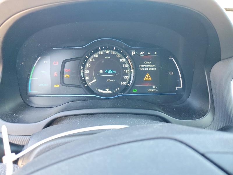 2018 Hyundai Ioniq VIN KMHC85LC1JU063770 COPART salvage auction — REAR END, Wv - Certificate Of Title, sold $3,500 on 2026-07-24 (photo 9)