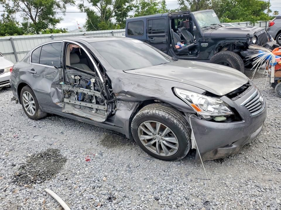 2010 Infiniti G37 VIN JN1CV6AP0AM408816 COPART salvage auction — SIDE, Fl - Cert Of Title Slvg Rebuildable, sold $1,250 on 2026-07-07 (photo 4)