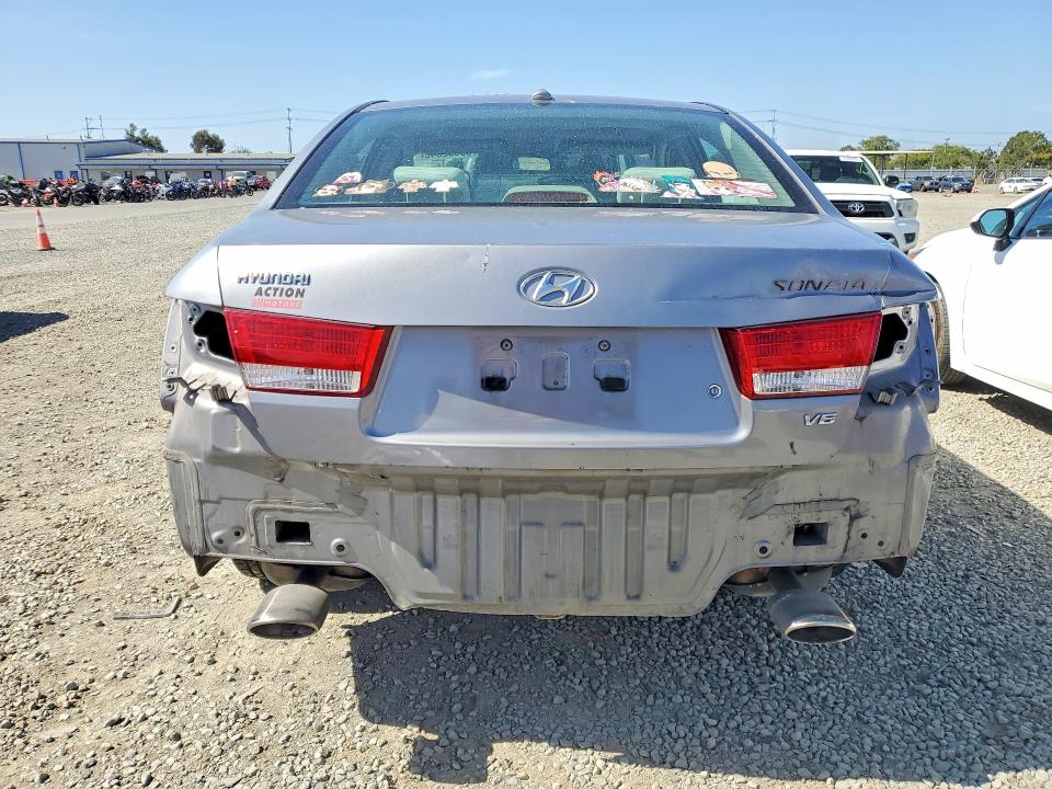 2008 Hyundai Sonata VIN 5NPET46F28H322508 COPART salvage auction — REAR END, Ca - Salvage Certificate, sold $500 on 2026-07-17 (photo 6)