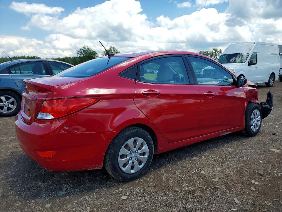 2016 Hyundai Accent VIN KMHCT4AE9GU058550 COPART salvage auction — FRONT END, Oh - Cert Of Title-Salvage, sold $450 on 2026-07-09 (photo 3)