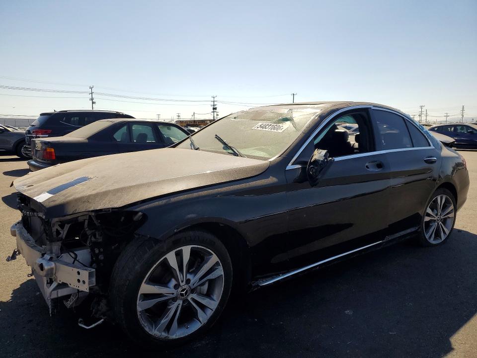 2021 Mercedes-benz C-klasse VIN W1KWF8DB4MR644983 COPART salvage auction — REAR END, Ca - Salvage Certificate, sold $1,200 on 2026-07-08 (photo 1)