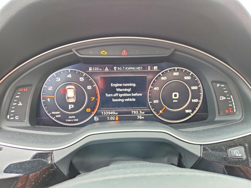 2017 Audi VIN WA1VABF7XHD050762 COPART salvage auction — MINOR DENT/SCRATCHES, Mo - Certificate Of Title, sold $6,300 on 2026-07-08 (photo 9)