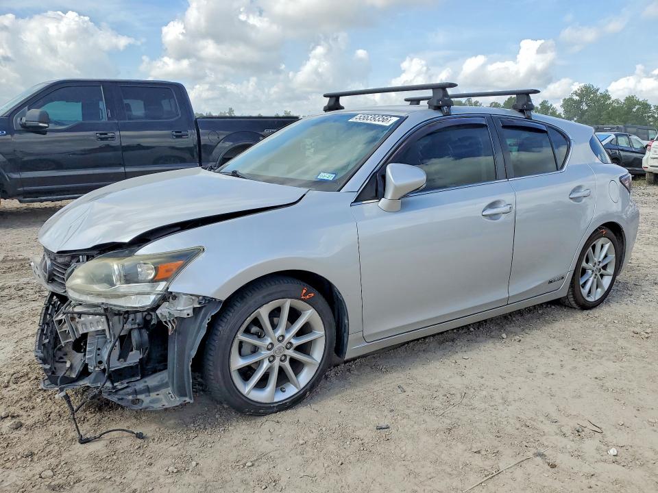 2012 Lexus Ct VIN JTHKD5BH8C2068647 COPART salvage auction — FRONT END, TX - SALVAGE VEHICLE TITLE, sold $2,150 on 2026-07-10 (photo 1)