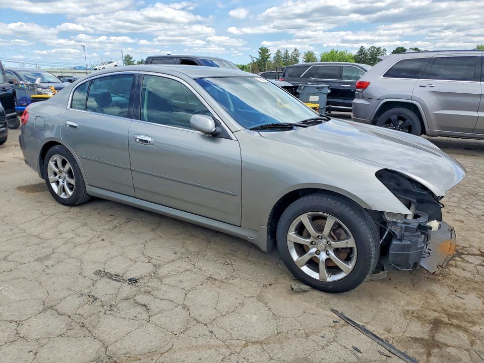 2006 Infiniti G35 VIN JNKCV51F76M616714 COPART salvage auction — FRONT END, PA - CERTIFICATE OF SALVAGE, sold $400 on 2026-07-21 (photo 4)