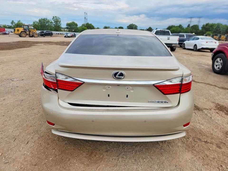 2013 Lexus ES VIN JTHBW1GG9D2007246 COPART salvage auction — REAR END, Il - Salvage Certificate, sold $1,700 on 2026-07-30 (photo 6)