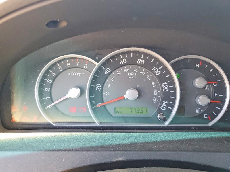 2008 Kia Sorento VIN KNDJD735X85798028 COPART salvage auction — FRONT END, Ca - Salvage Certificate, sold $400 on 2026-07-20 (photo 9)