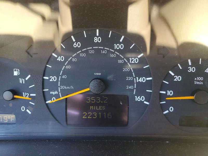 2000 Mercedes-benz E-class VIN WDBJF65J9YA997981 COPART salvage auction — FRONT END, Ca - Salvage Certificate, sold $200 on 2026-07-06 (photo 9)