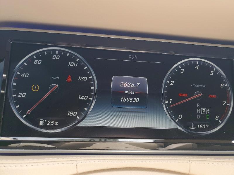 2016 Mercedes-benz S class VIN WDDUG8FB0GA210953 COPART salvage auction — FRONT END, Pa - Cert Of Title, sold $4,250 on 2026-07-28 (photo 9)