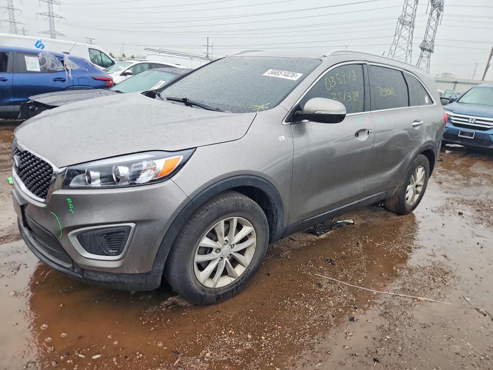 2018 Kia Sorento VIN 5XYPG4A53JG387389 COPART salvage auction — VANDALISM, Il - Salvage Certificate, sold $1,500 on 2026-07-28 (photo 1)