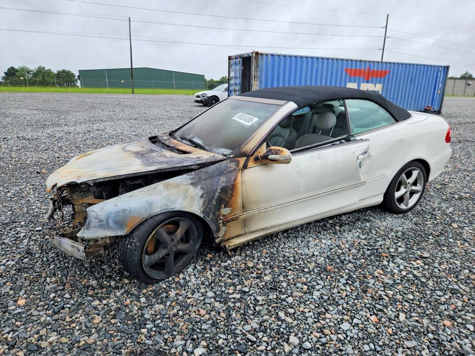 2005 Mercedes-benz Clk-klasse VIN WDBTK65G45T045303 COPART salvage auction — Burn Engine, Ga - Salvage/Fire Damage, sold $200 on 2026-07-28 (photo 1)
