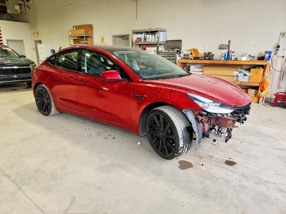2018 Tesla Model 3 VIN 5YJ3E1EA6JF026949 COPART salvage auction — FRONT END, Pa - Certificate Of Salvage, sold $3,150 on 2026-07-10 (photo 4)