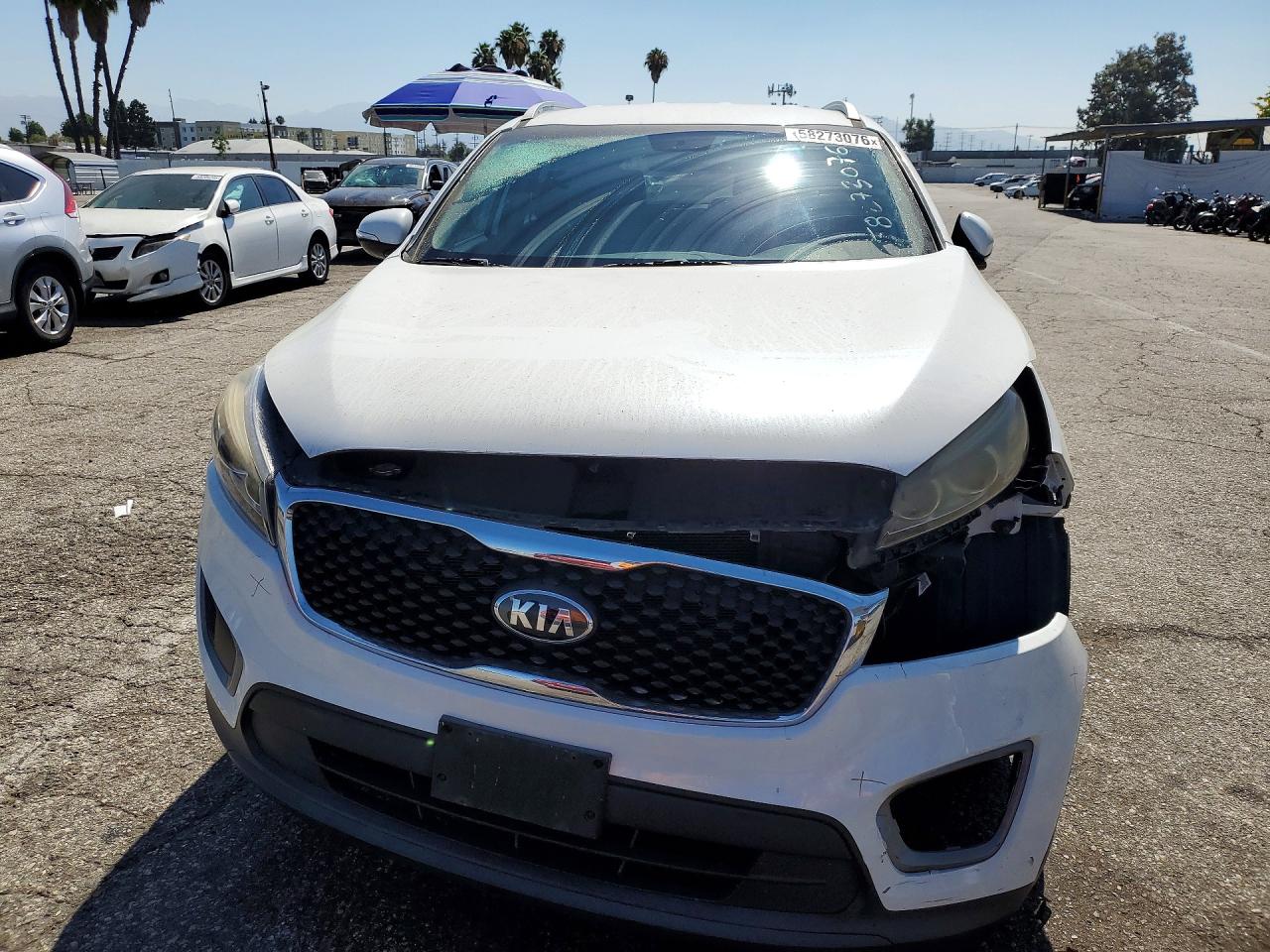 2016 Kia Sorento VIN 5XYPG4A31GG047780 COPART salvage auction — Front End, CA - SALVAGE CERTIFICATE, sold $2,900 on 2026-07-10 (photo 5)