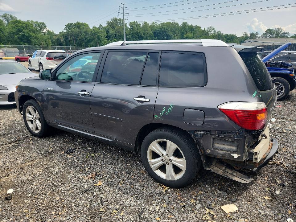 2010 Toyota Highlander VIN 5TDDK3EH4AS011058 COPART salvage auction — REAR END, Md - Cert Of Salvage > 75% Damage, sold $3,300 on 2026-07-31 (photo 2)