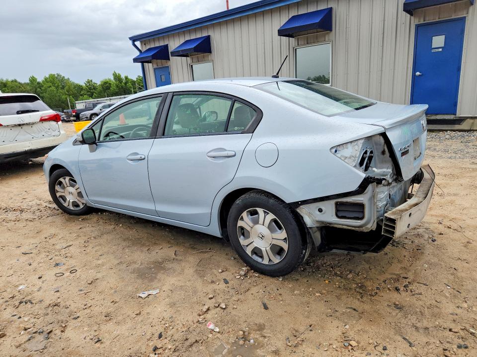 2012 Honda Civic VIN JHMFB4F27CS009127 COPART salvage auction — REAR END, Fl - Cert Of Title Slvg Rebuildable, sold $725 on 2026-07-31 (photo 2)
