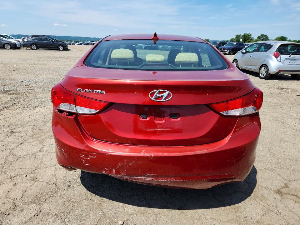 2011 Hyundai Elantra VIN KMHDH4AE8BU103363 COPART salvage auction — REAR END, PA - CERTIFICATE OF SALVAGE, sold $900 on 2026-07-02 (photo 6)