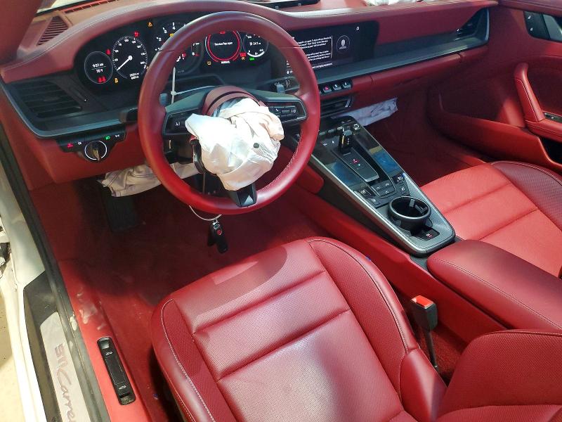 2024 Porsche 911 VIN WP0CB2A98RS245758 COPART salvage auction — FRONT END, Pa - Certificate Of Salvage, sold $76,500 on 2026-07-15 (photo 8)