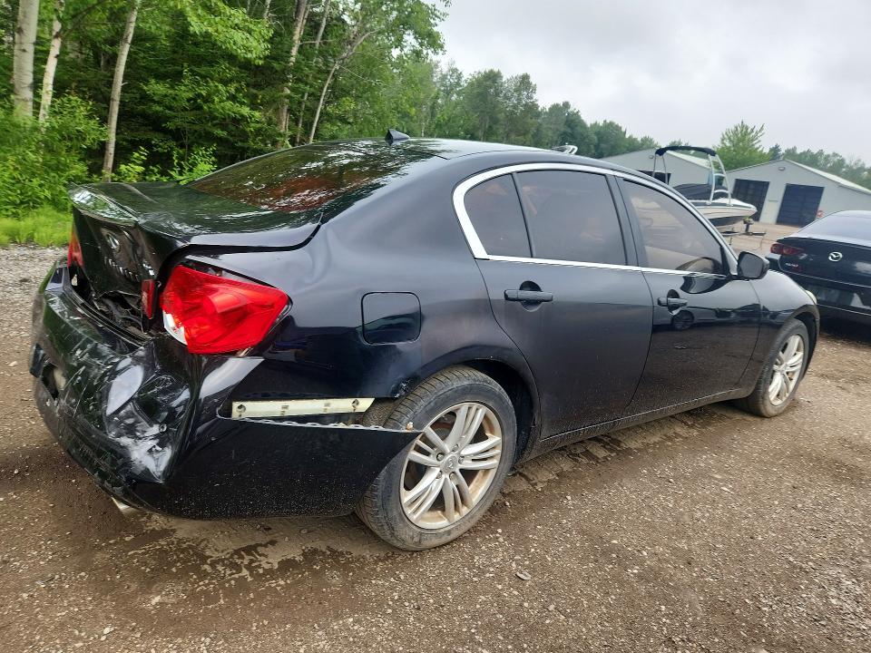 2011 Infiniti G37 VIN JN1CV6AR6BM408838 COPART salvage auction — REAR END, ON - PERMIT SALVAGE, sold $325 on 2026-07-28 (photo 3)