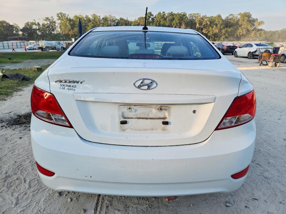 2016 Hyundai Accent VIN KMHCT4AE8GU973048 COPART salvage auction — FRONT END, Fl - Cert Of Title Slvg Rebuildable, sold $800 on 2026-07-21 (photo 6)