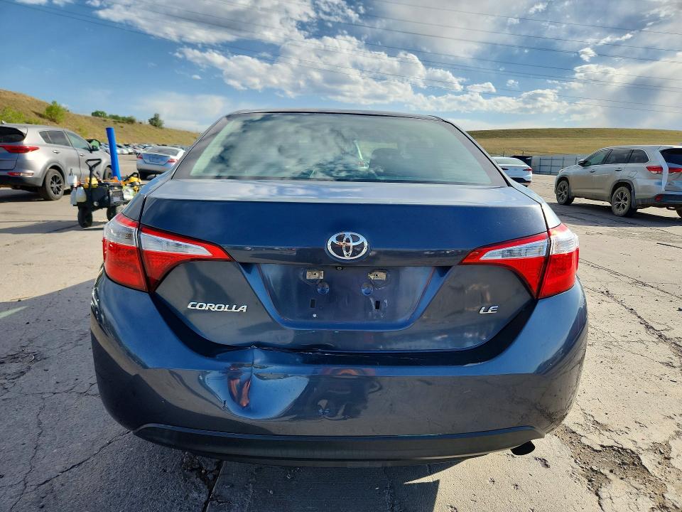 2015 Toyota Corolla VIN 5YFBURHE4FP343328 COPART salvage auction — REAR END, Co - Public - Salvage Title, sold $1,050 on 2026-07-29 (photo 6)