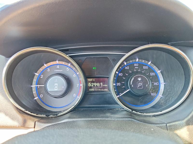 2013 Hyundai Sonata VIN 5NPEB4ACXDH563078 COPART salvage auction — VANDALISM, CA - SALVAGE CERTIFICATE, sold $975 on 2026-07-16 (photo 9)