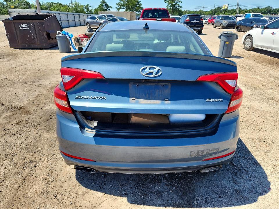 2017 Hyundai Sonata VIN 5NPE34AF3HH571035 COPART salvage auction — FRONT END, FL - CERT OF TITLE SLVG REBUILDABLE (P), sold $575 on 2026-07-02 (photo 6)