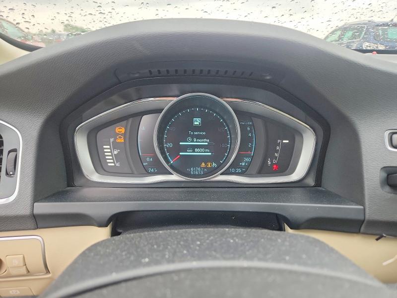 2015 Volvo S60 VIN YV140MFB4F1306357 COPART salvage auction — FRONT END, Wv - Salvage Certificate, sold $2,300 on 2026-08-13 (photo 9)