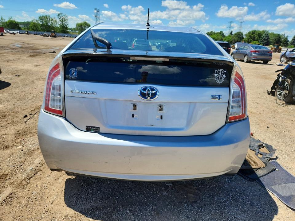 2012 Toyota Prius VIN JTDKN3DU5C5420918 COPART salvage auction — FRONT END, IL - SALVAGE CERTIFICATE, sold $1,100 on 2026-07-28 (photo 6)