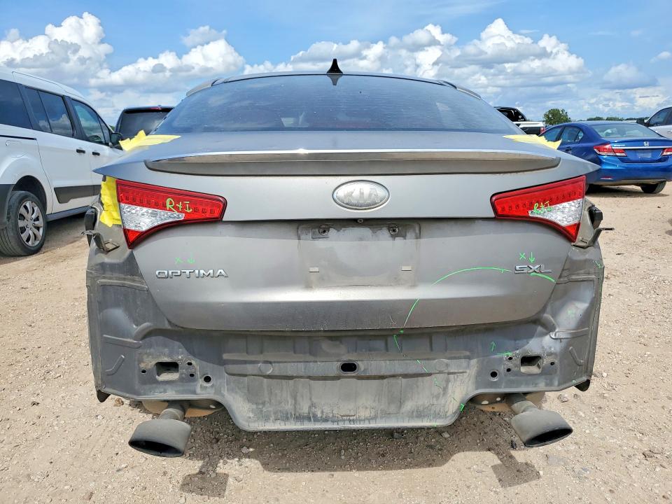 2013 Kia Optima VIN 5XXGR4A61DG116505 COPART salvage auction — REAR END, Tx - Salvage Vehicle Title, sold $475 on 2026-07-16 (photo 6)