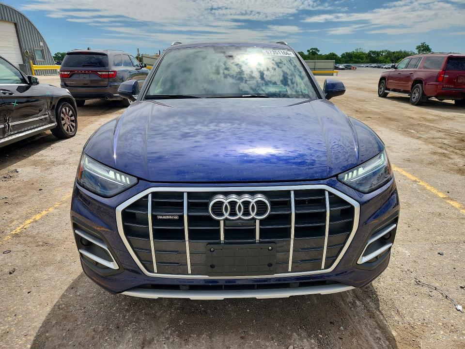 2021 Audi Q5 VIN WA1CAAFY8M2007411 COPART salvage auction — REAR END, Ks - Cert Of Title-Salvage, sold $17,100 on 2026-07-22 (photo 5)