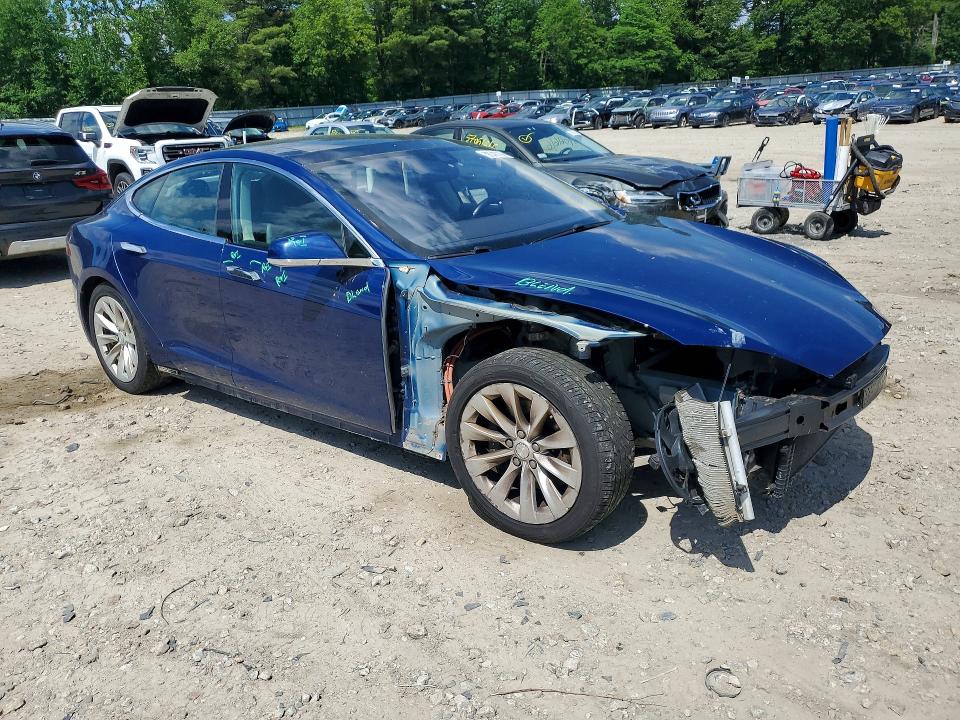 2016 Tesla Model s VIN 5YJSA1E21GF155822 COPART salvage auction — FRONT END, Ma - Cert Of Title-Reconstrctd Coll, sold $4,150 on 2026-07-07 (photo 4)