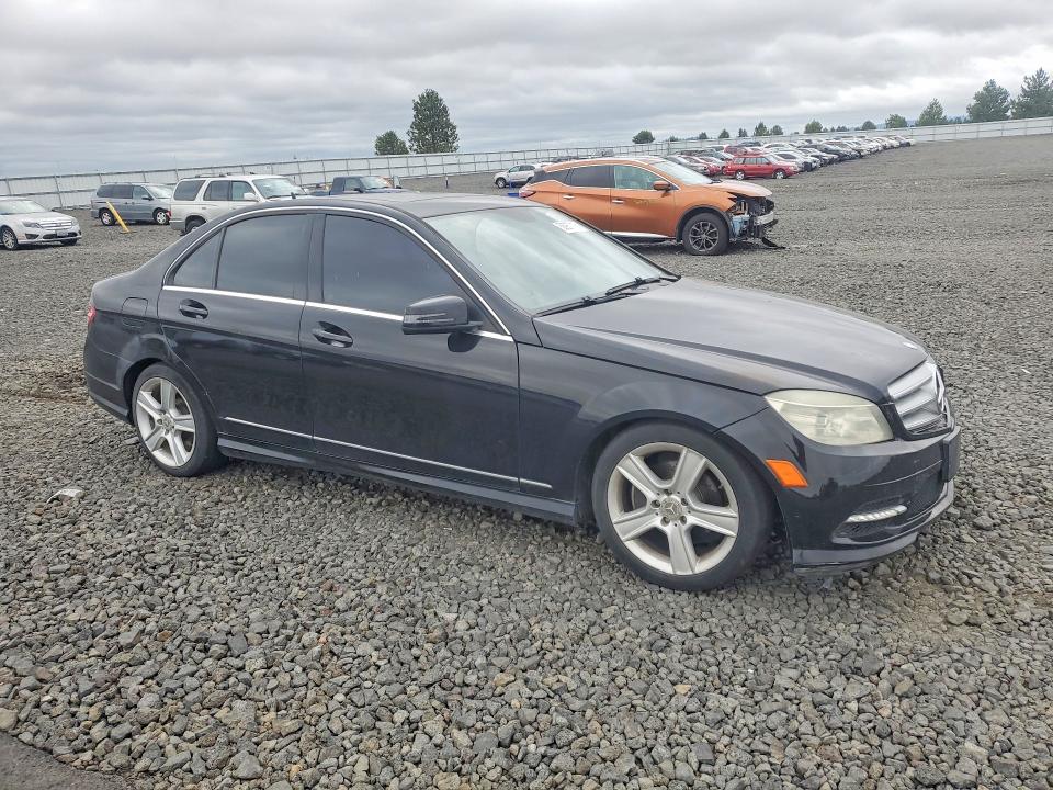 2011 Mercedes-benz C class VIN WDDGF8BB9BR184059 COPART salvage auction — FRONT END, WA - BILL OF SALE, sold $375 on 2026-07-08 (photo 4)