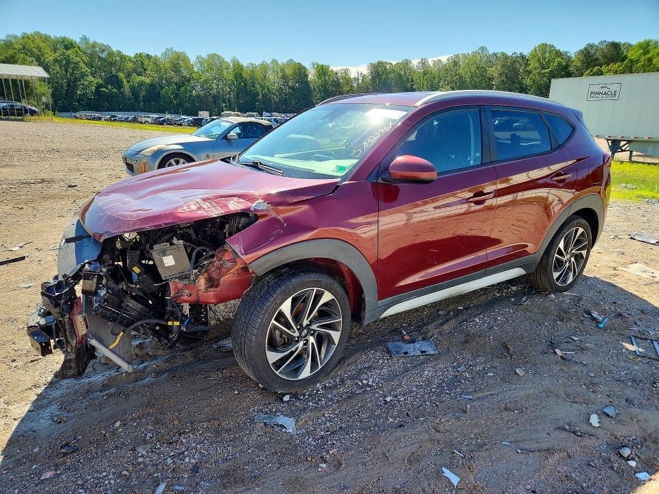 2019 Hyundai Tucson VIN KM8J3CAL2KU847647 COPART salvage auction — FRONT END, Va - Cert Of Title - Salvage, sold $2,700 on 2026-07-06 (photo 1)