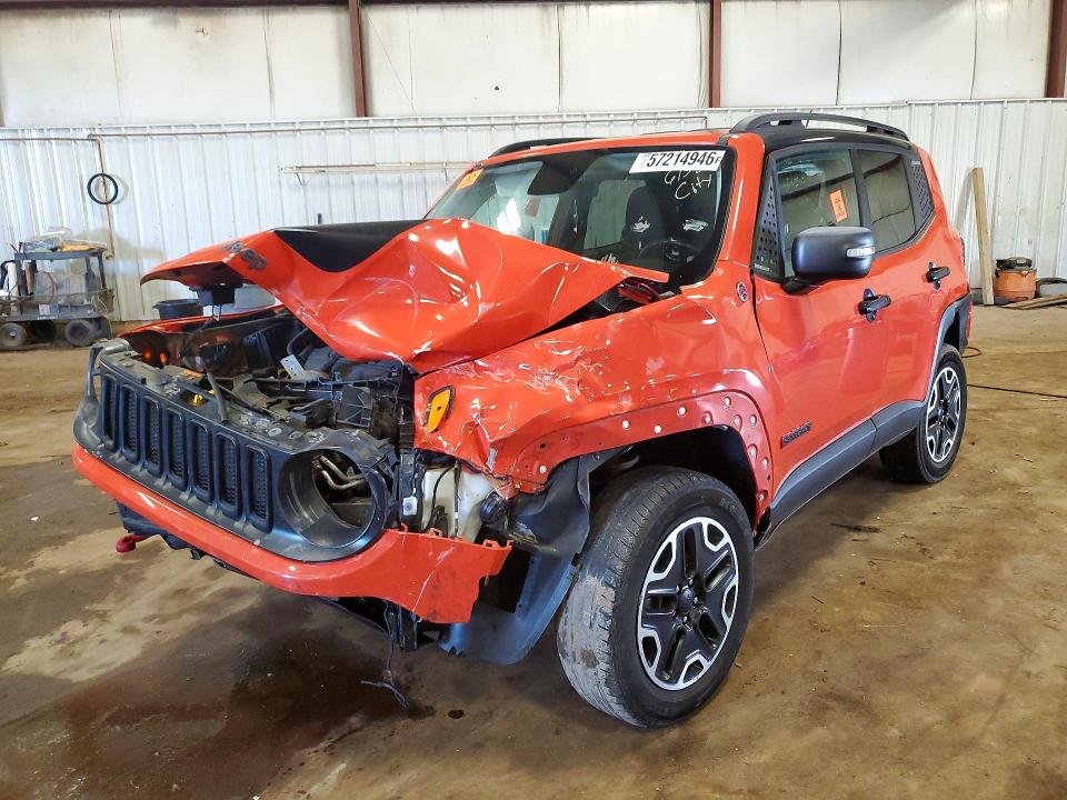 2016 Jeep Renegade VIN ZACCJBCT8GPC61585 COPART salvage auction — FRONT END, Mi - Certificate Of Title, sold $400 on 2026-08-07 (photo 1)