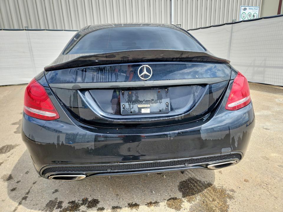 2016 Mercedes-benz C class VIN 55SWF4KBXGU113317 COPART salvage auction — REAR END, On - Bill Of Sale, sold $5,000 on 2026-07-02 (photo 6)