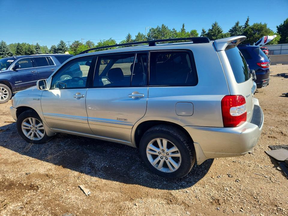 2007 Toyota Highlander hybrid VIN JTEEW21A370045981 COPART salvage auction — HAIL, Il - Salvage Certificate, sold $525 on 2026-07-14 (photo 2)