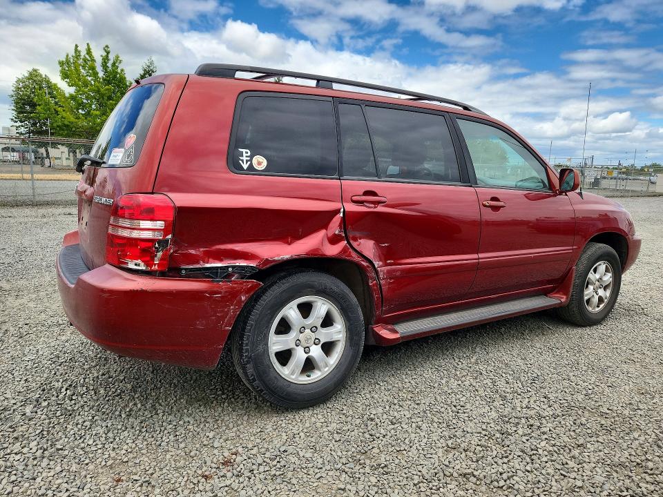 2001 Toyota Highlander VIN JTEHF21A610023316 COPART salvage auction — SIDE, Or - Salvage Title Certificate, sold $575 on 2026-07-14 (photo 3)