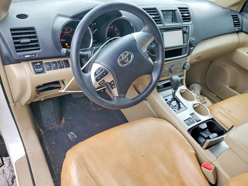 2013 Toyota Highlander VIN 5TDZK3EH6DS092445 COPART salvage auction — FRONT END, Ga - Cert Of Title-Salvage, sold $2,450 on 2026-07-24 (photo 8)