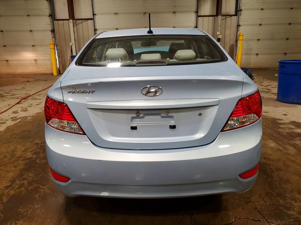 2014 Hyundai Accent VIN KMHCT4AE0EU715412 COPART salvage auction — FRONT END, Pa - Certificate Of Salvage, sold $175 on 2026-07-21 (photo 6)