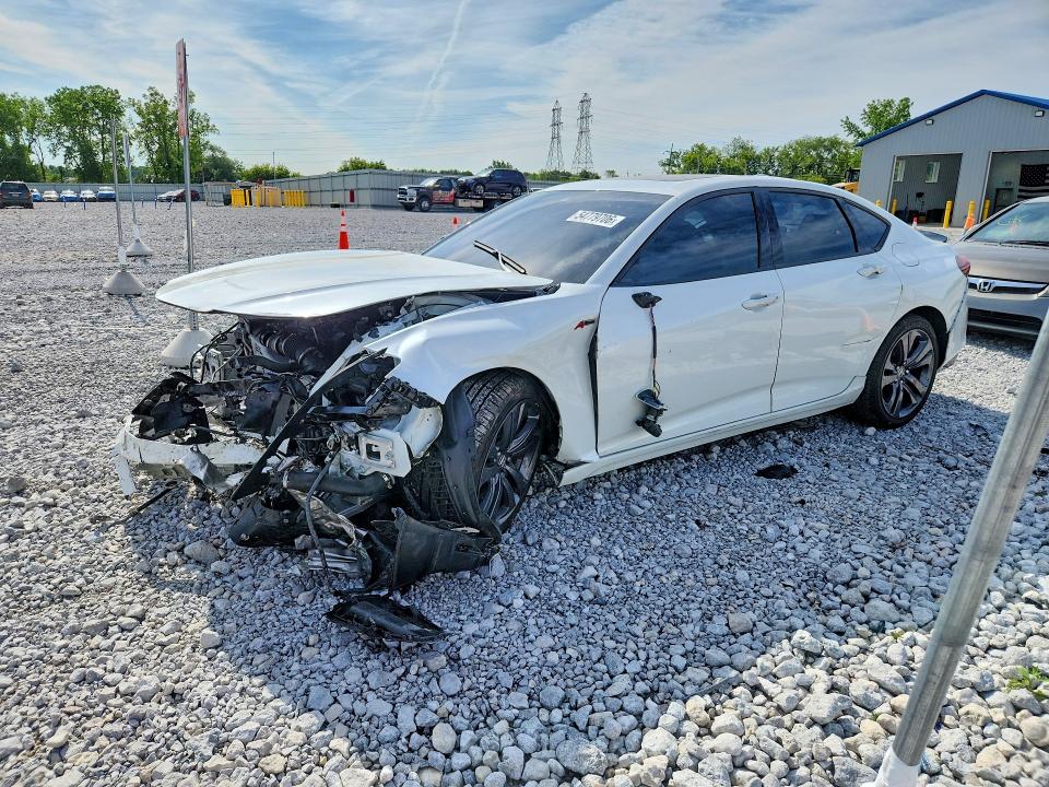 2023 Acura VIN 19UUB6F57PA005834 COPART salvage auction — FRONT END, Oh - Cert Of Title-Salvage, sold $1,400 on 2026-07-09 (photo 1)