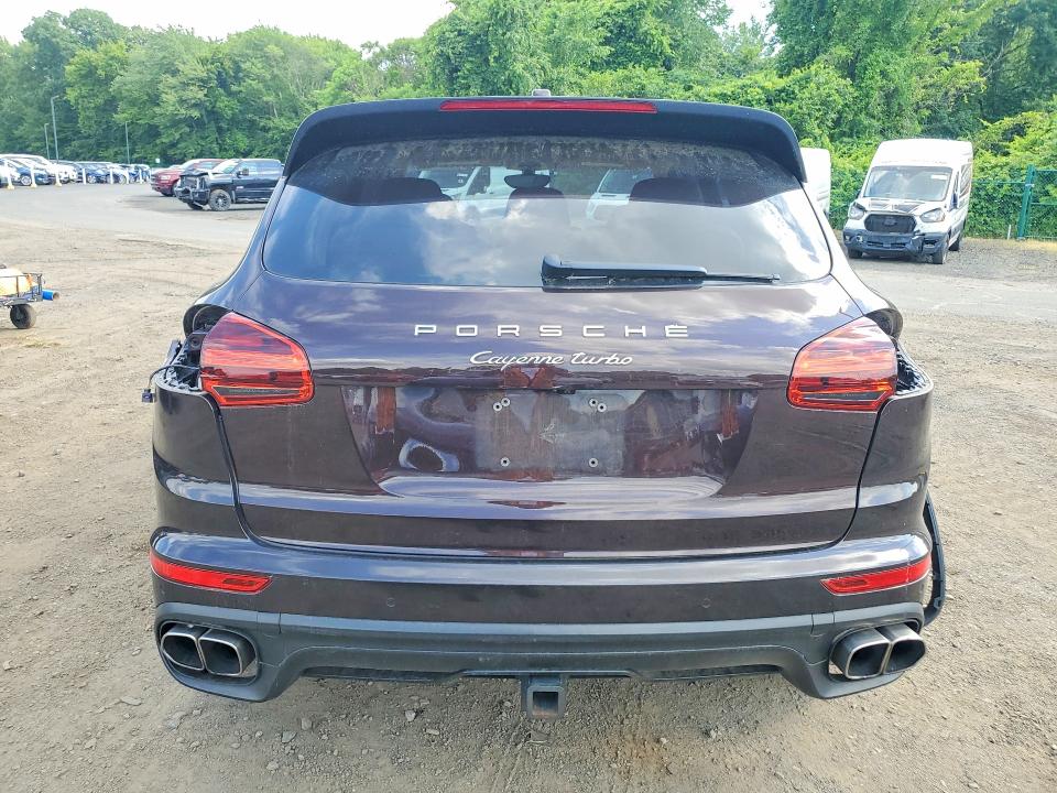 2016 Porsche Cayenne VIN WP1AC2A20GLA88160 COPART salvage auction — REAR END, Ct - Cert Of Title-Salvage, sold $10,200 on 2026-07-02 (photo 6)