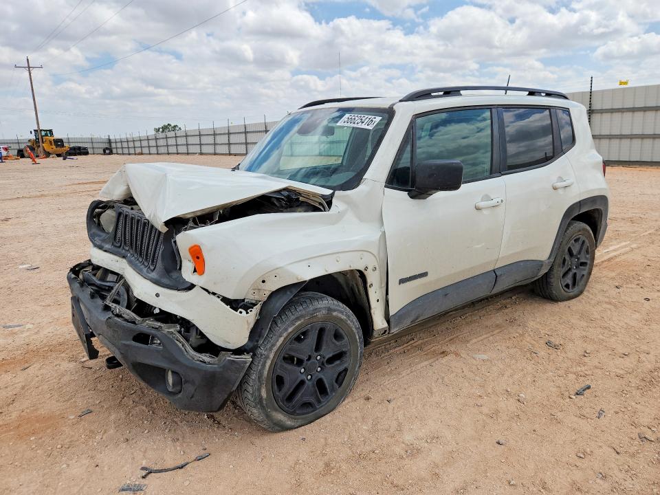 2018 Jeep Renegade VIN ZACCJBAB0JPJ14594 COPART salvage auction — FRONT END, Tx - Salvage Vehicle Title, sold $1,400 on 2026-07-08 (photo 1)