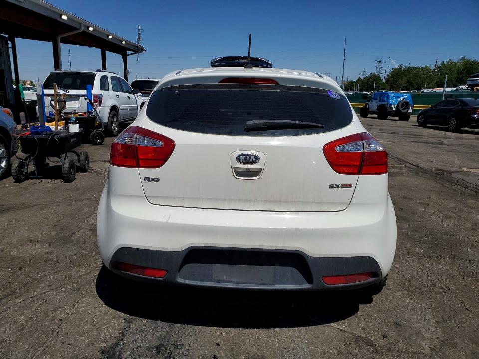 2013 Kia Rio VIN KNADN5A39D6137463 COPART salvage auction — FRONT END, Co - Salvage Title, sold $300 on 2026-07-14 (photo 6)