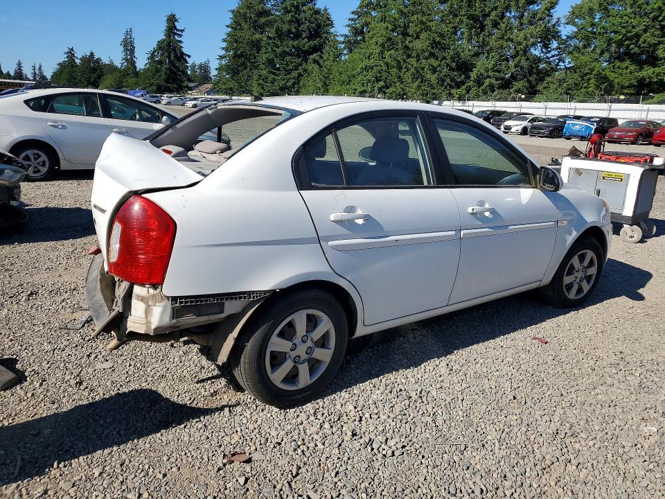 2007 Hyundai Accent VIN KMHCN46C27U139360 COPART salvage auction — REAR END, Wa - Bill Of Sale, sold $200 on 2026-07-17 (photo 3)