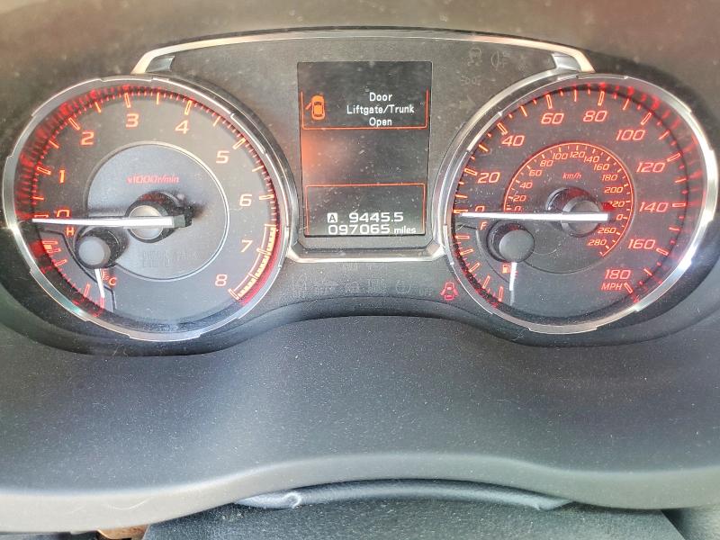 2017 Subaru Wrx VIN JF1VA1E63H8800736 COPART salvage auction — FRONT END, Oh - Cert Of Title-Salvage, sold $825 on 2026-07-02 (photo 9)