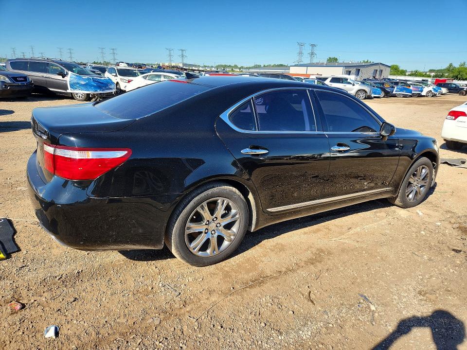 2007 Lexus Ls VIN JTHBL46F175031725 COPART salvage auction — HAIL, Il - Salvage Certificate, sold $1,200 on 2026-07-16 (photo 3)